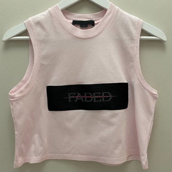 Alexander Wang "FADED" Cropped Tank Top - Picture 3 of 7